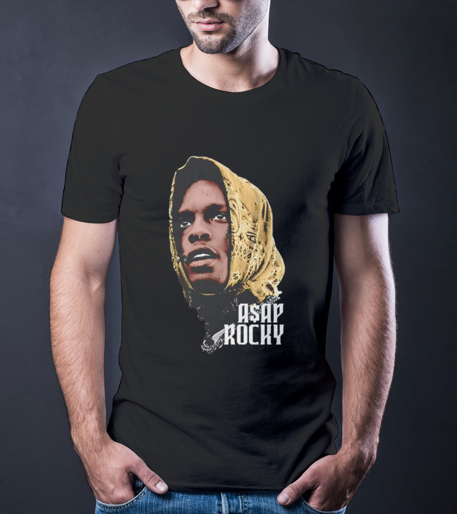 ASAP Rocky Headscarf Style Bandana Fashion Trend T-Shirt