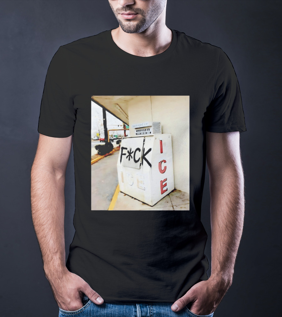 F*ck ICE Abolish ICE Message On Ice Bin T-Shirt