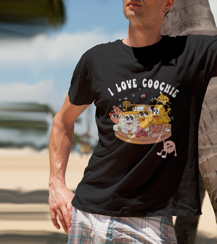 I Love Coochie The Rosenthals X DCCC Cheese Plate Cartoon Characters T-Shirt