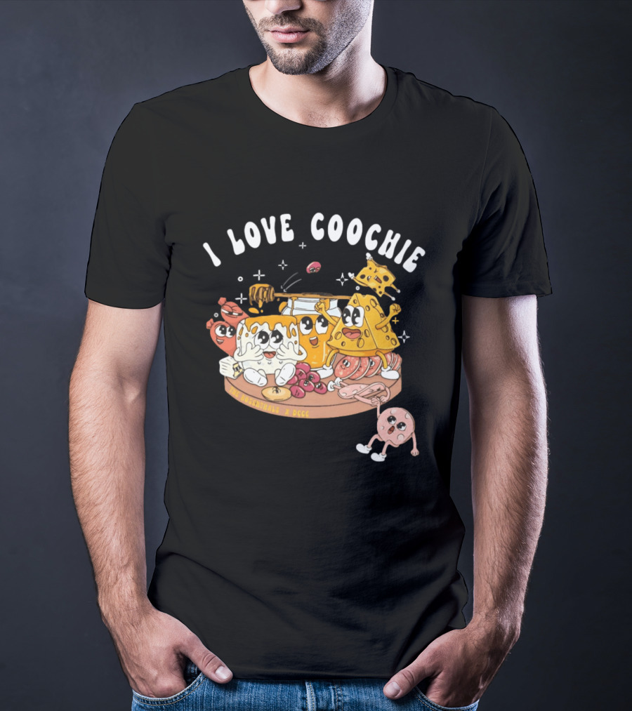 I Love Coochie The Rosenthals X DCCC Cheese Plate Cartoon Characters T-Shirt