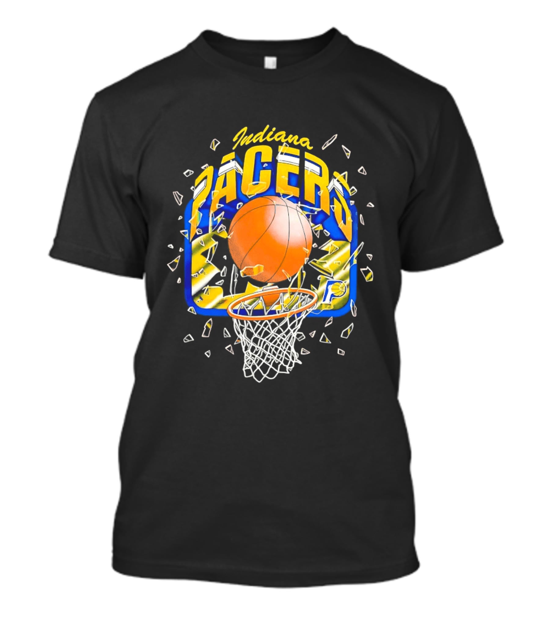 Indiana Pacers Backboard Basketball Smash City Edition 25 26 T-Shirt
