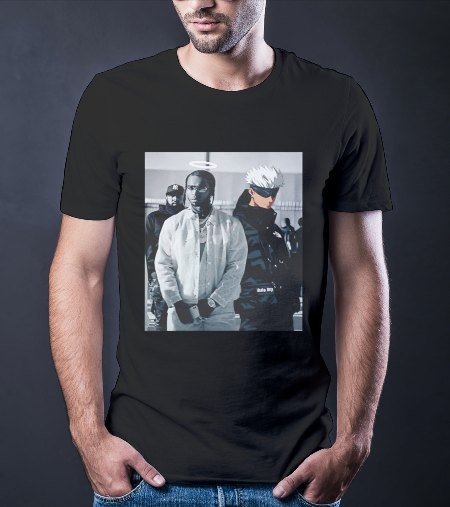 Jujutsu Kaisen Gojo Satoru Pop Smoke Collaboration T-Shirt