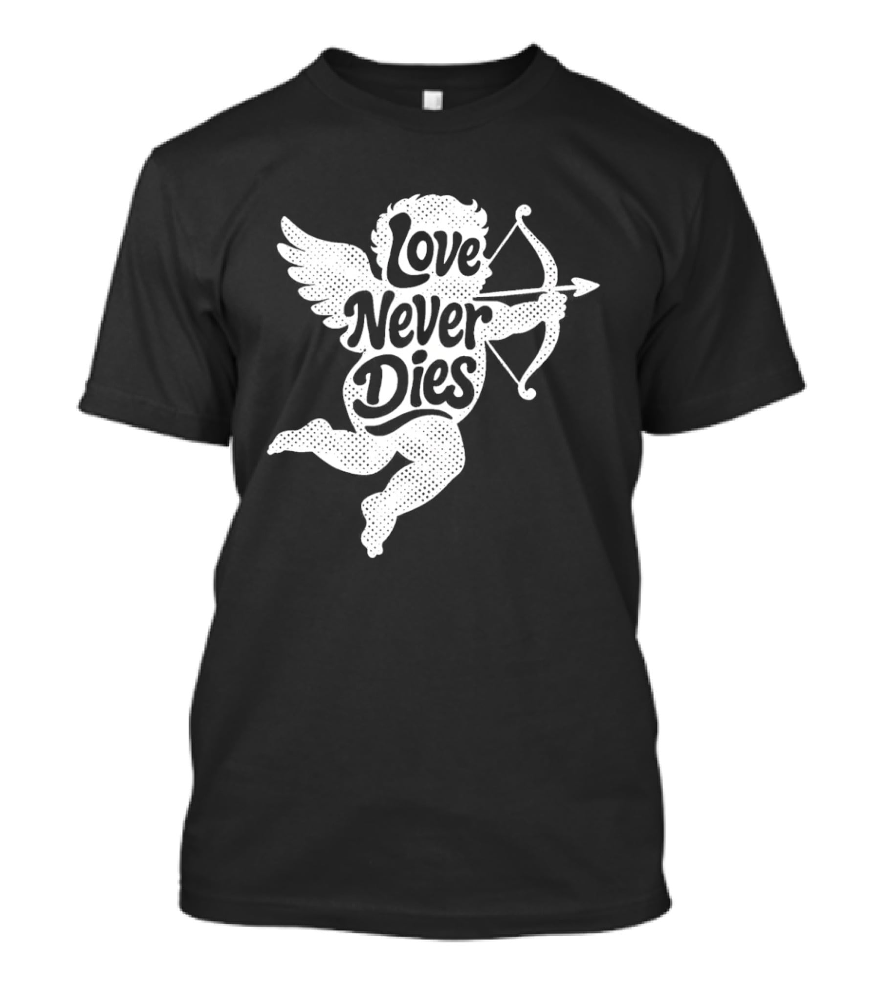 Love Never Dies Cupid Angel Archer T-Shirt