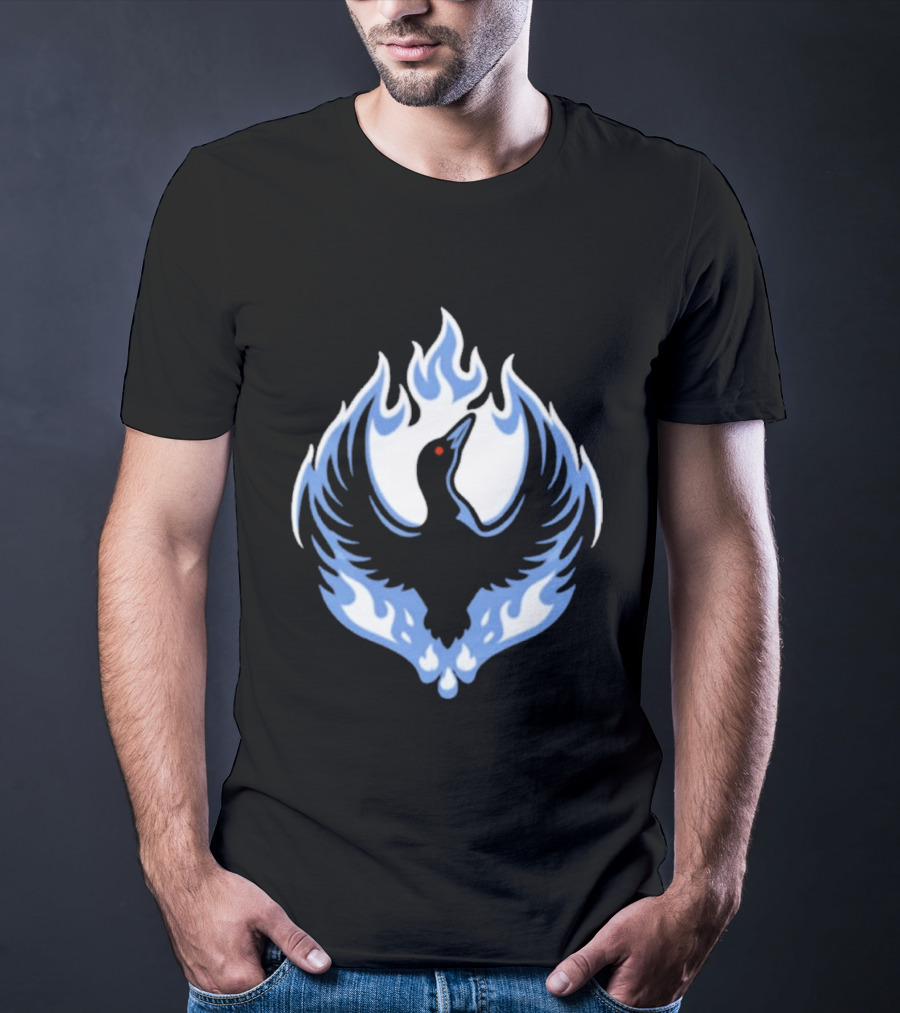 Minnesota Rebel Loon Blue Firebird T-Shirt