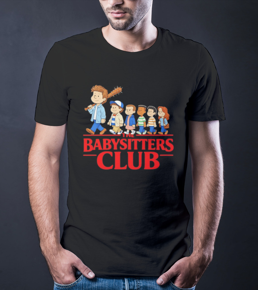 The Babysitters Club Stranger Things Mashup Characters Walking T-Shirt