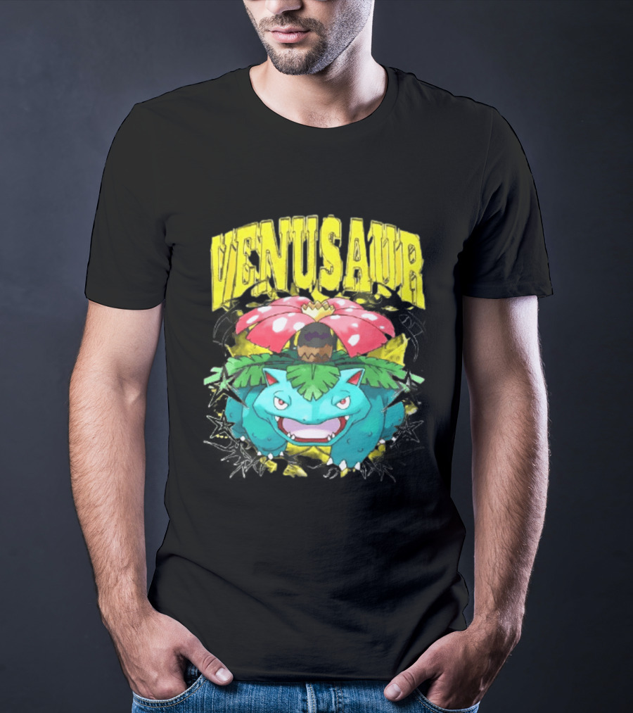 Venusaur Grass Poison Type Pokemon Anime T-Shirt