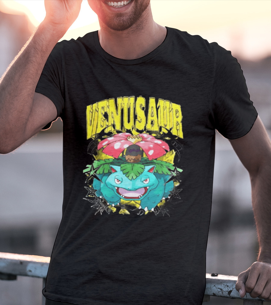 Venusaur Grass Poison Type Pokemon Anime T-Shirt