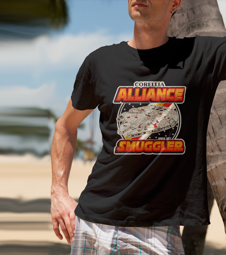 Corellia Alliance S Gler Since 1977 Star Wars Millennium Falcon T-Shirt