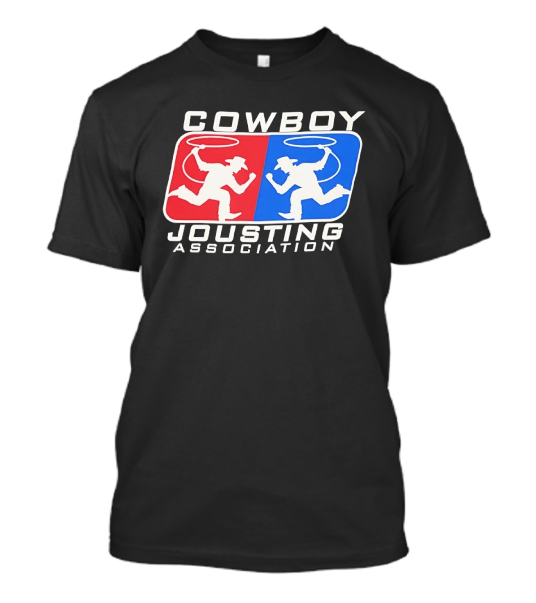 Cowboy Jousting Association Lasso Duel Red Blue Classic Competition T-Shirt