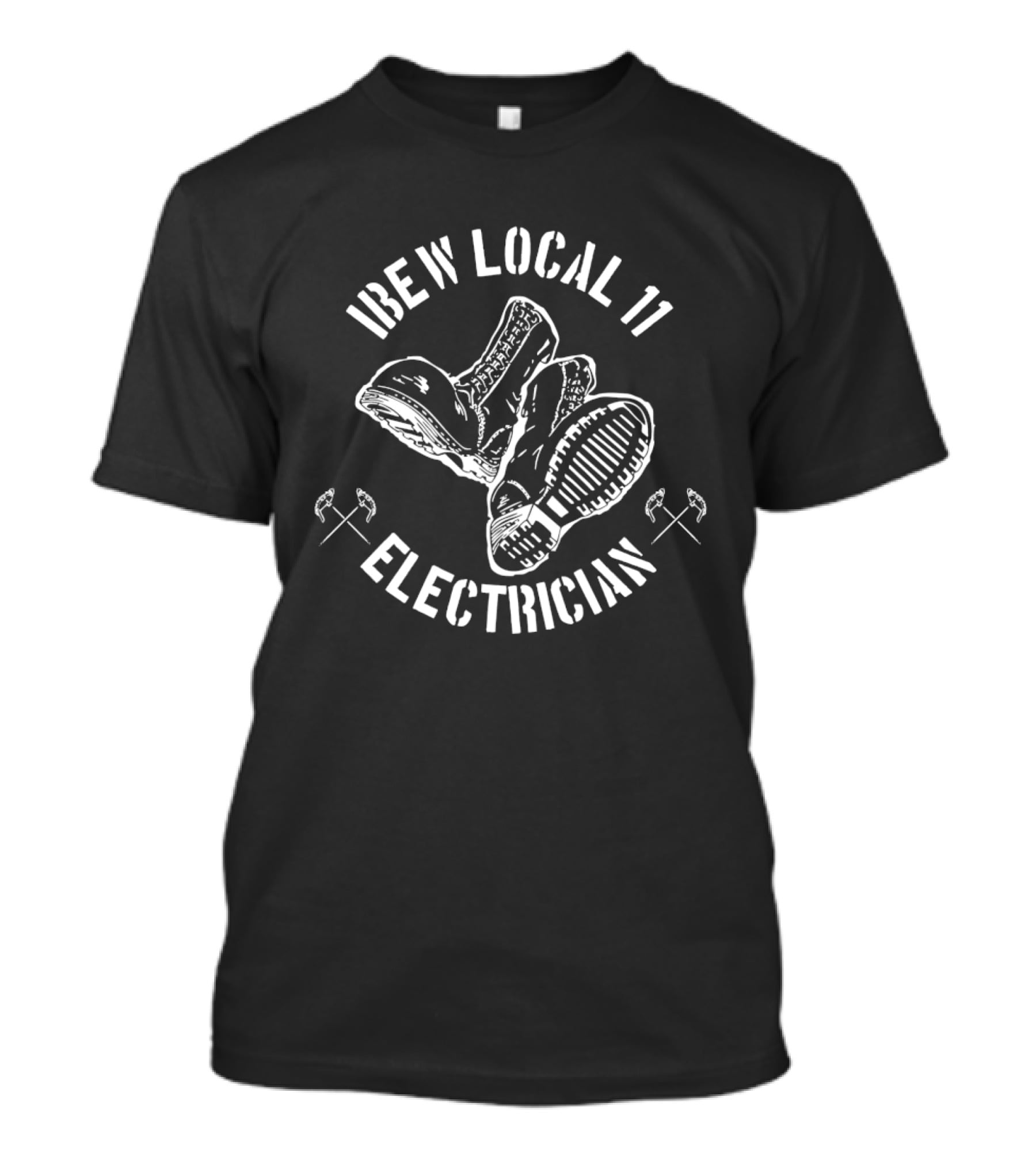 IBEW Local 11 Electrician Boots And Tools T-Shirt