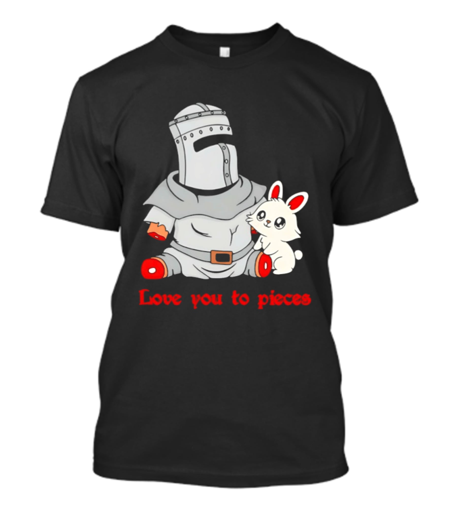 Knight With Amputated Limbs And Bunny Love You To Pieces T-Shirt