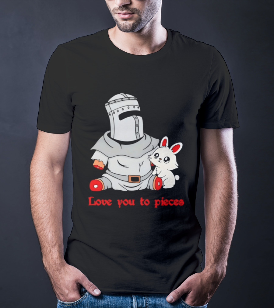 Knight With Amputated Limbs And Bunny Love You To Pieces T-Shirt