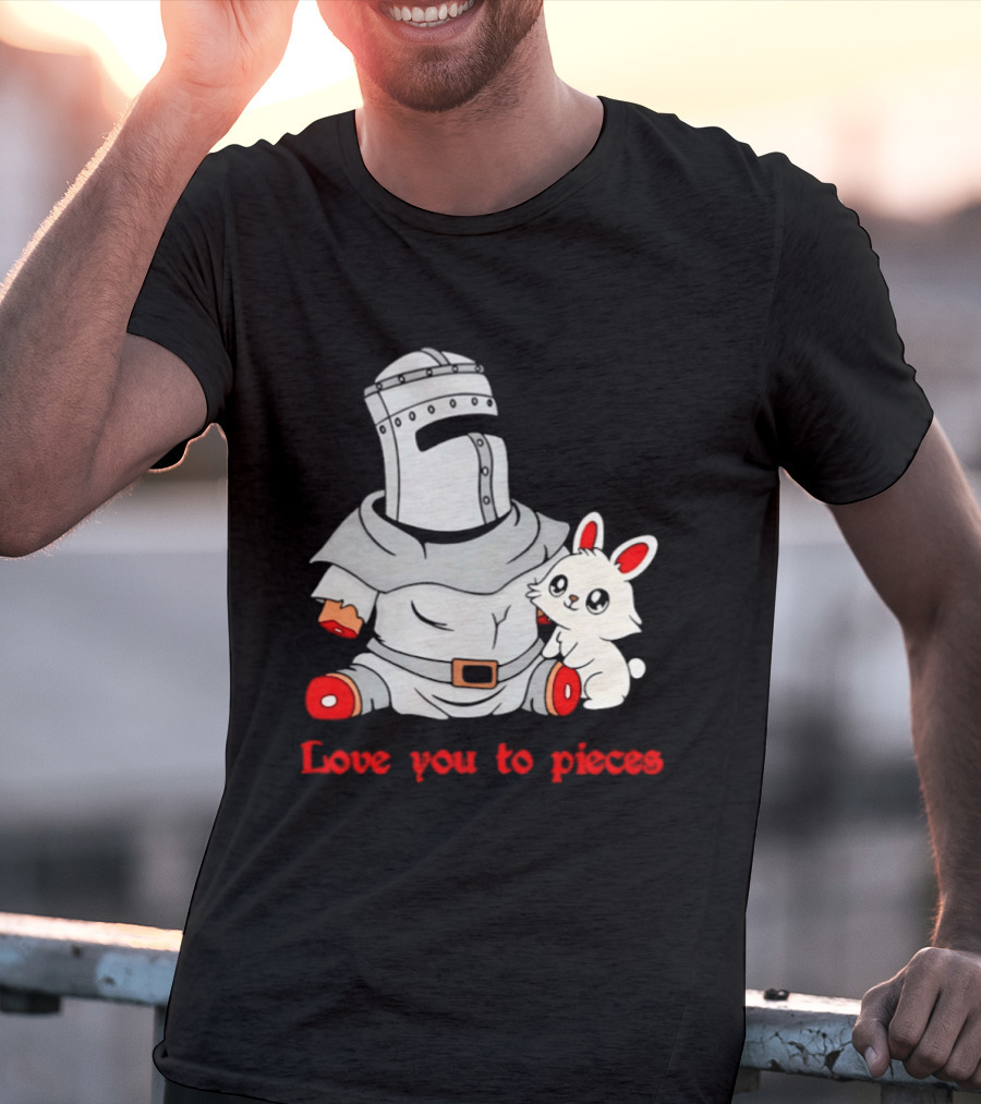 Knight With Amputated Limbs And Bunny Love You To Pieces T-Shirt