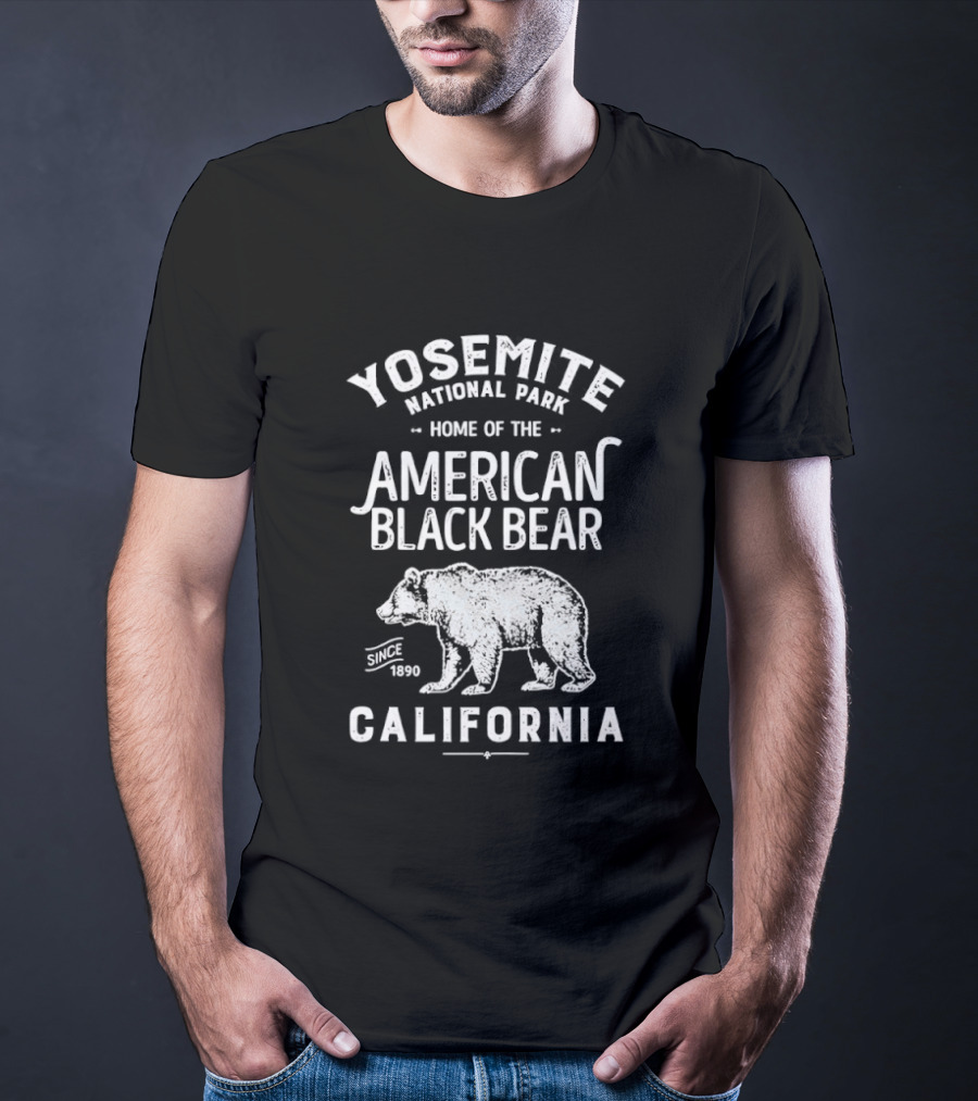 Yosemite National Park American Black Bear Since 1890 California T-Shirt