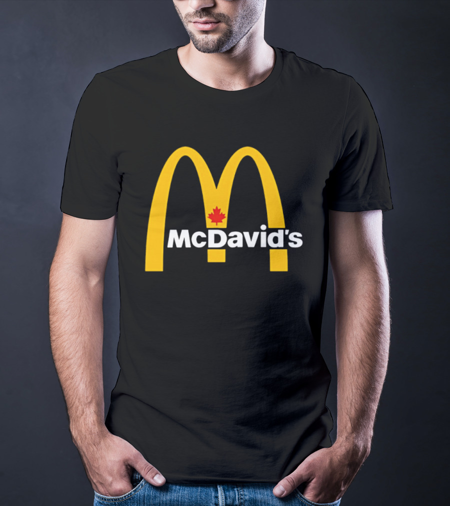 McDavid's McDonald's Canada Maple Leaf Arch T-Shirt
