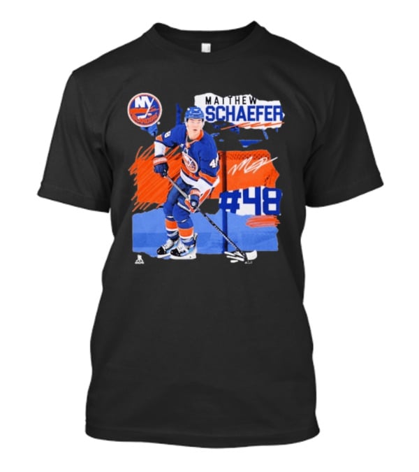 New York Islanders Matthew Schaefer 48 Fresh Ice T-Shirt