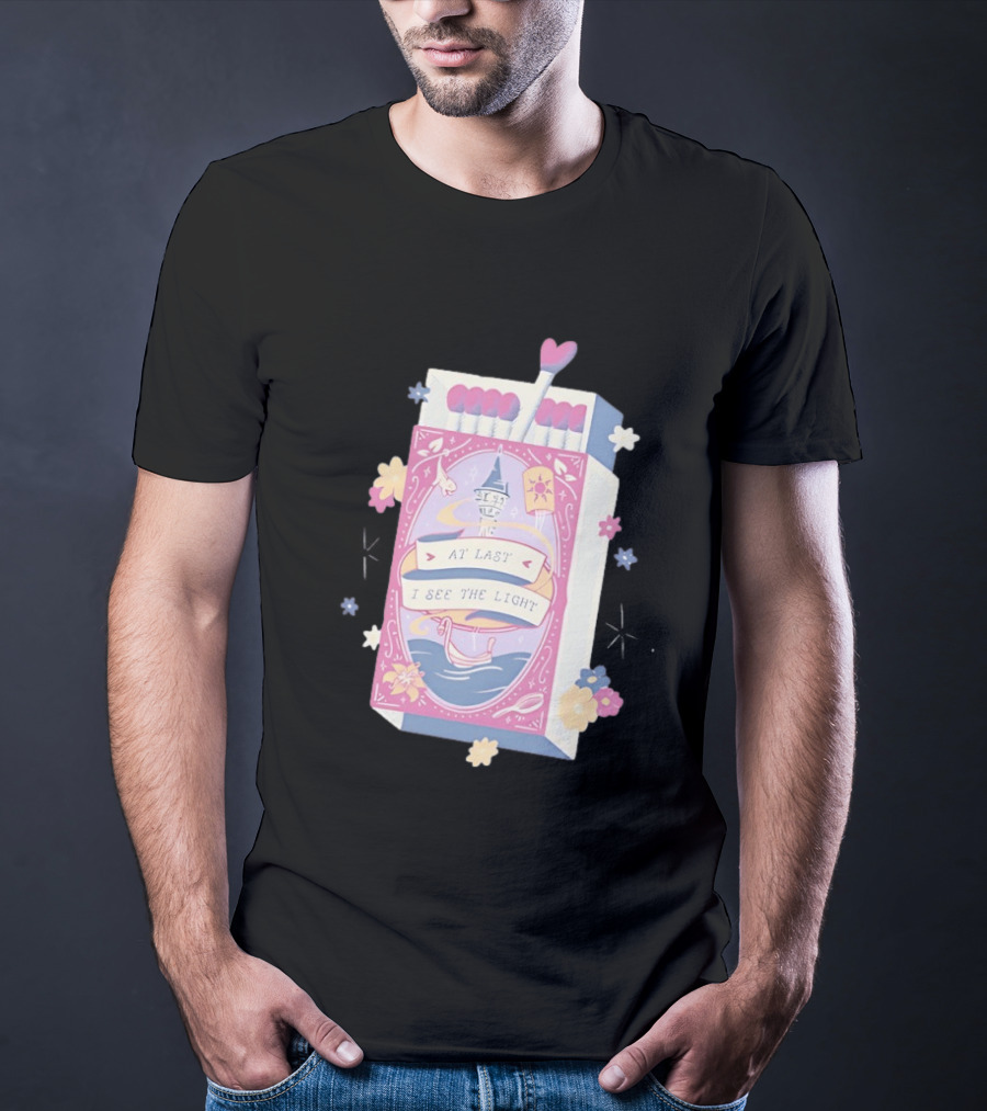 At Last I See The Light Floating Lantern Matchbox Flowers T-Shirt
