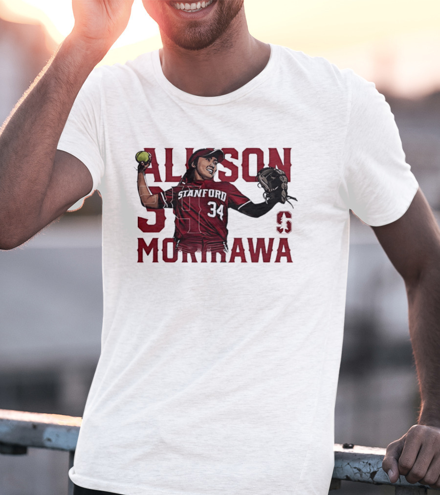 Allison Morikawa 34 Stanford Softball Cardinal S T-Shirt