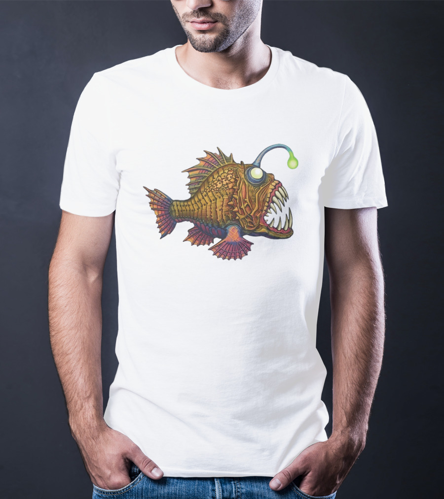 Anglerfish Deep Sea Monster Bright Lure T-Shirt