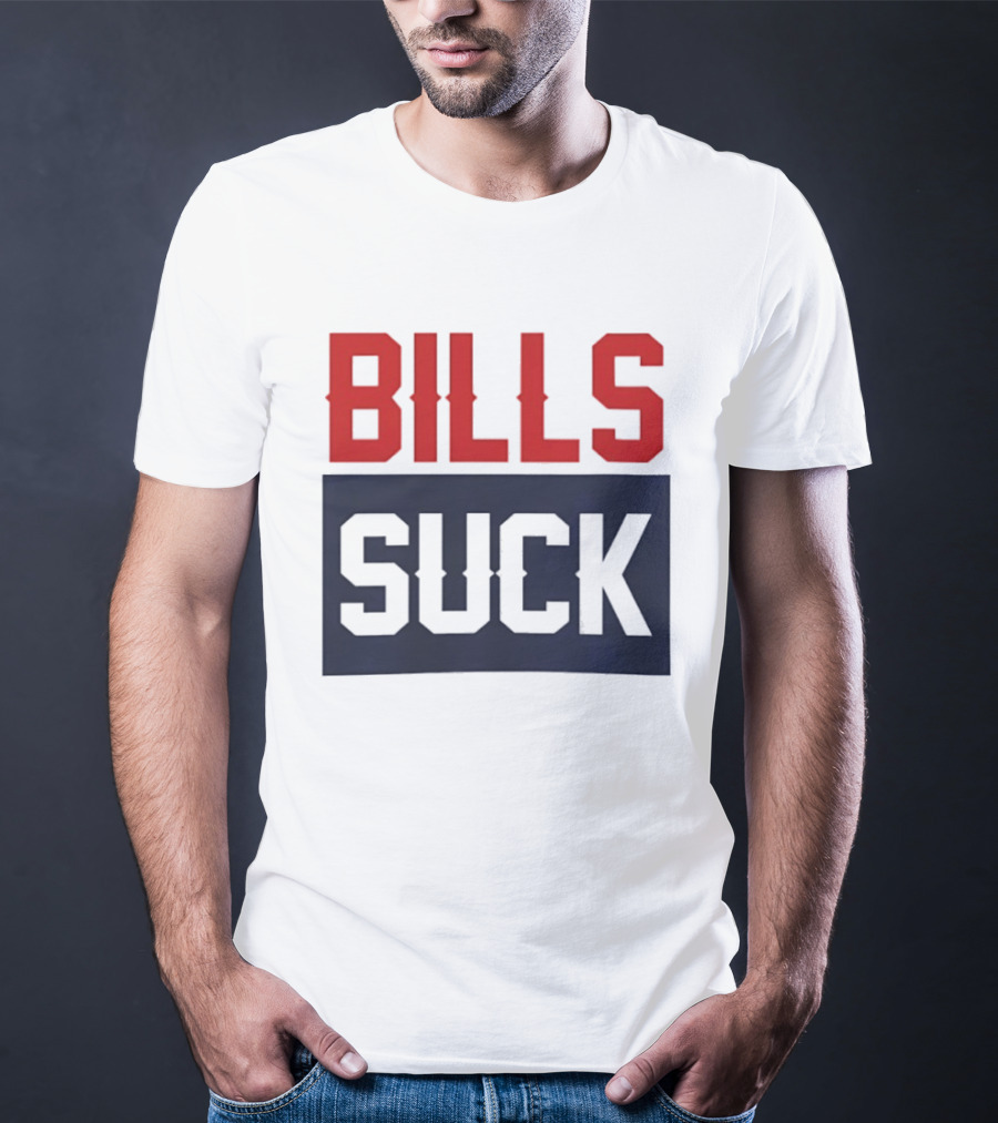 New England Patriots Rivalry Bills Suck Fan Gear T-Shirt