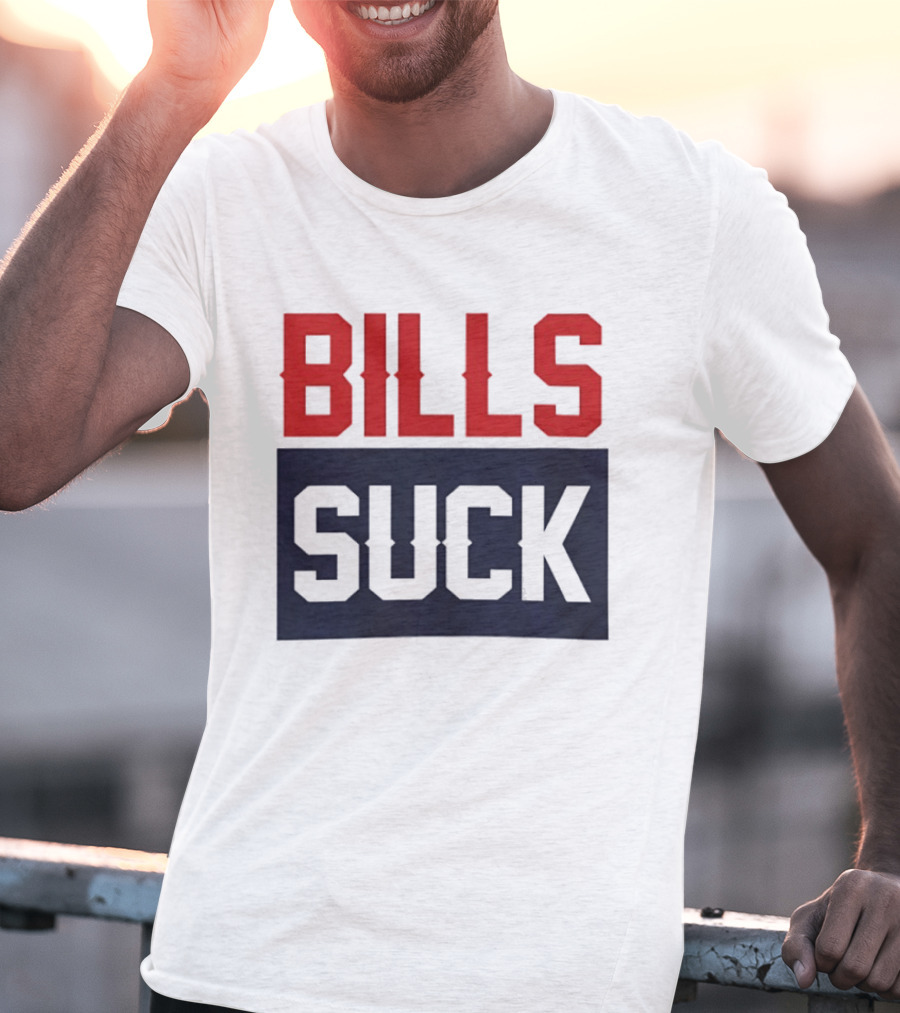 New England Patriots Rivalry Bills Suck Fan Gear T-Shirt