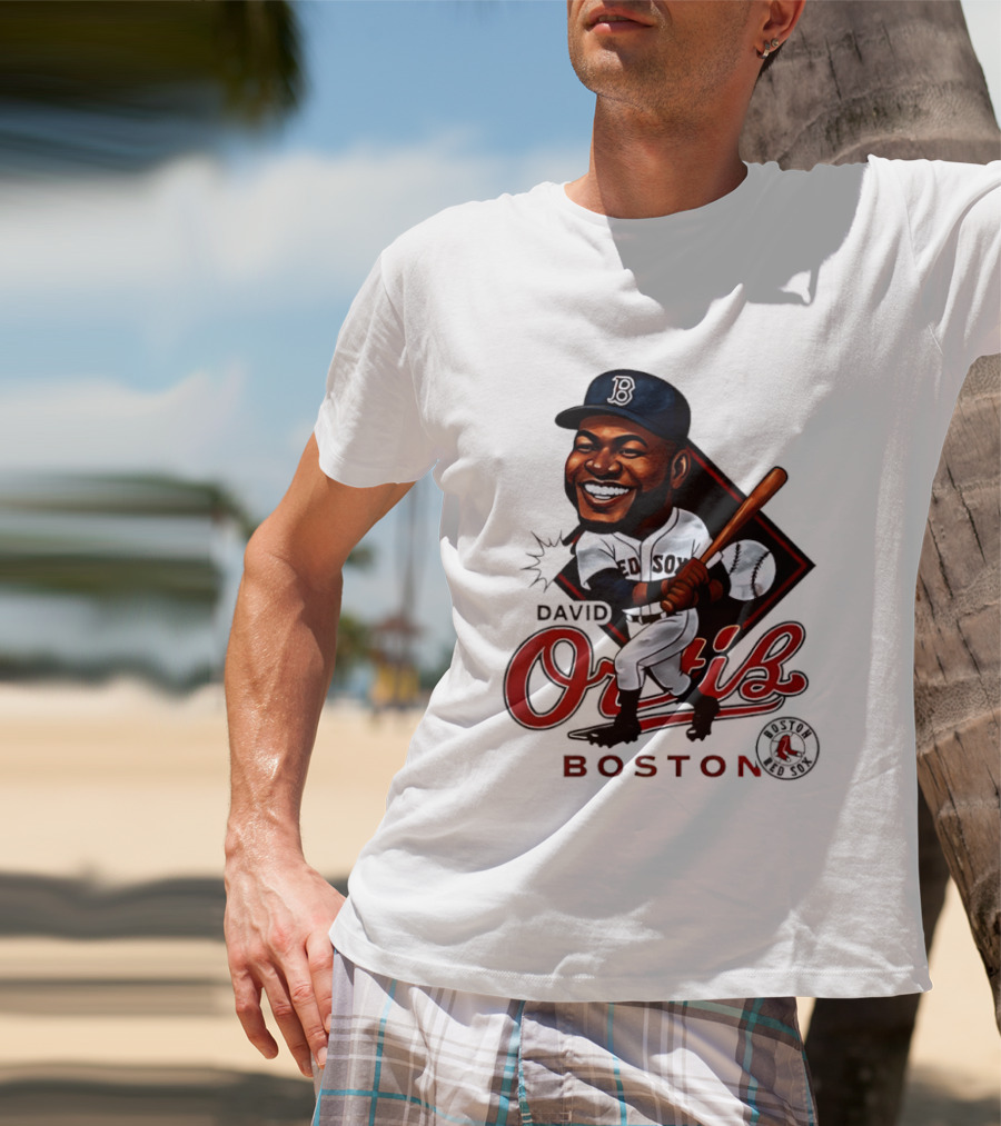 David Ortiz Boston Redsox 34 Legend Caricature T-Shirt