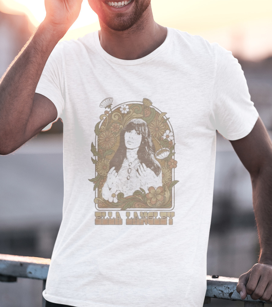 Ella Langley Floral Vintage Aesthetic T-Shirt