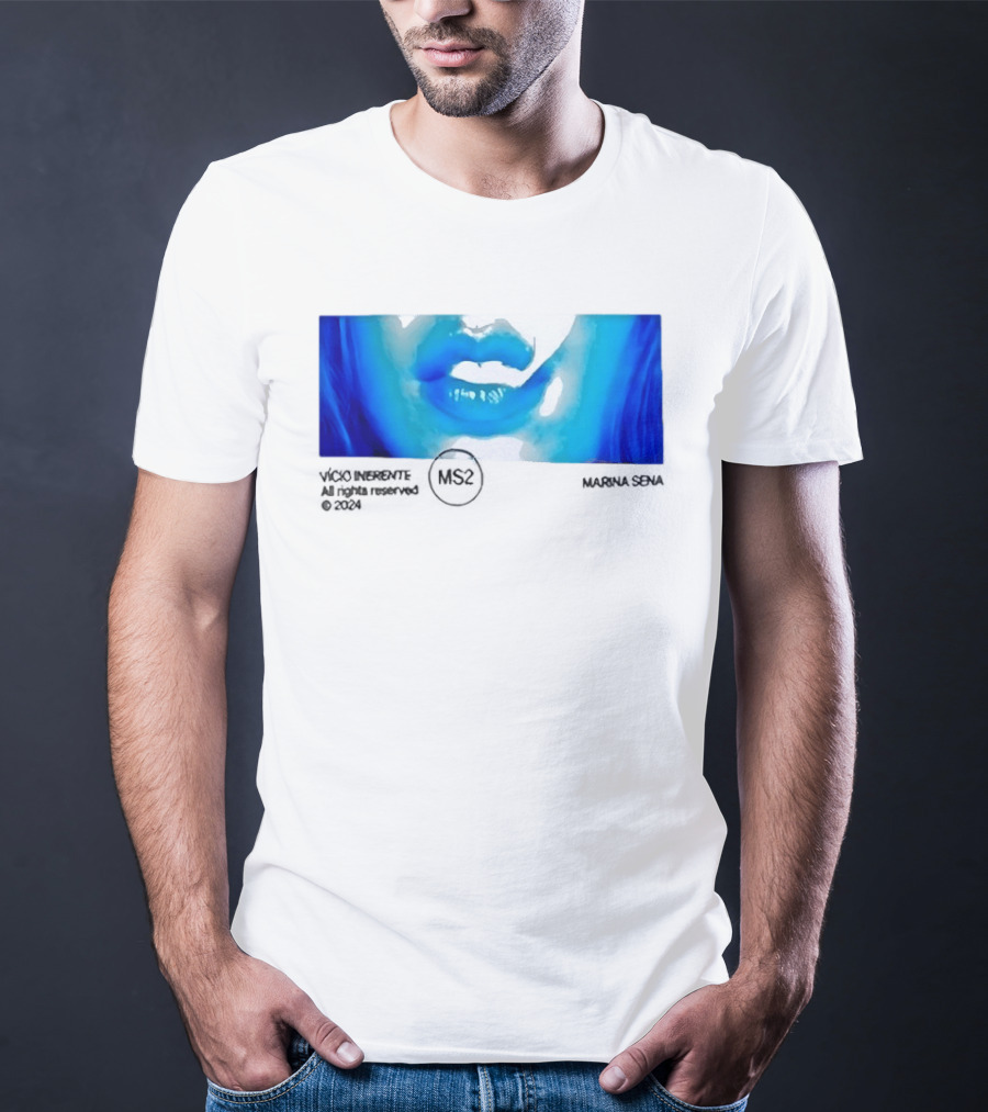 Marina Sena Vicio Inerente Ms2 Blue Lips T-Shirt