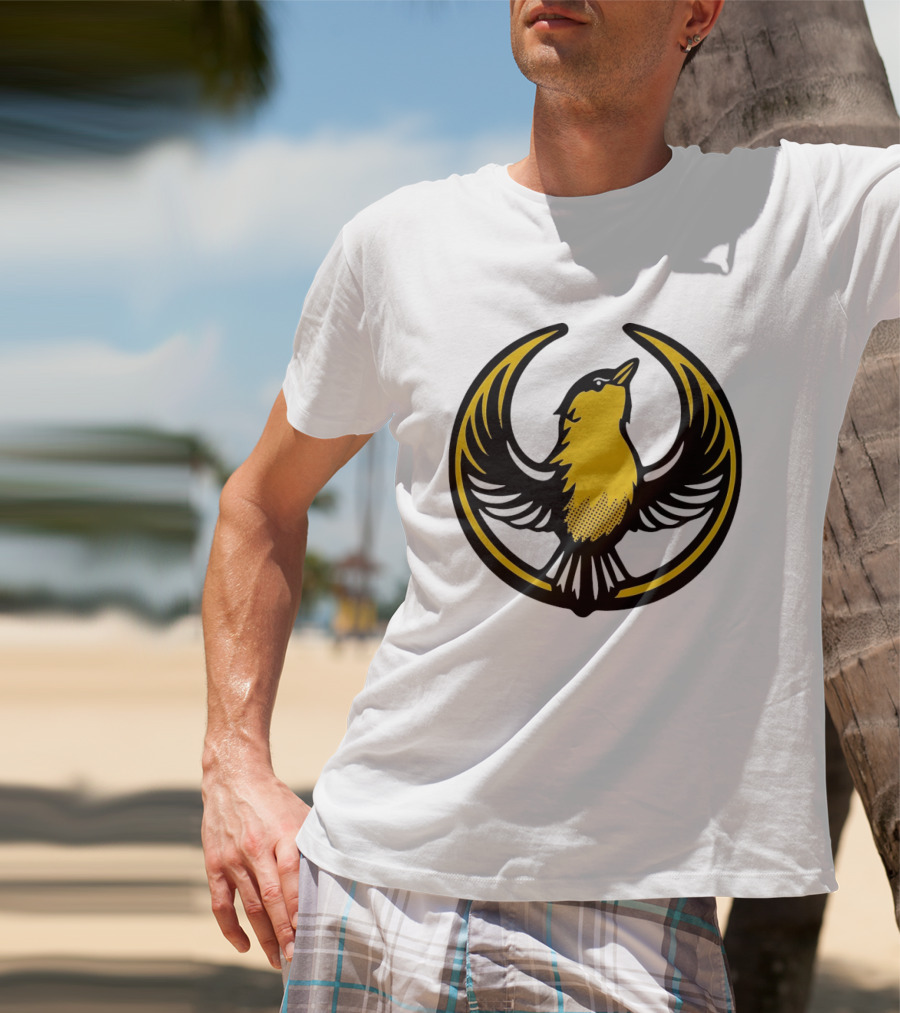 Rebel Goldfinch Alliance Starbird Emblem Bird T-Shirt