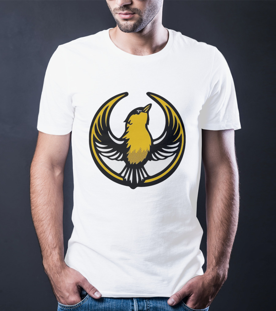 Rebel Goldfinch Alliance Starbird Emblem Bird T-Shirt