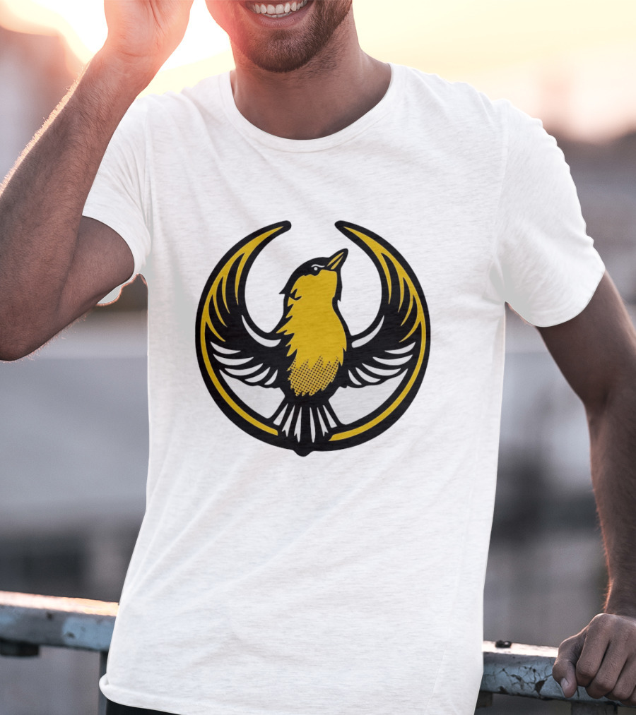Rebel Goldfinch Alliance Starbird Emblem Bird T-Shirt