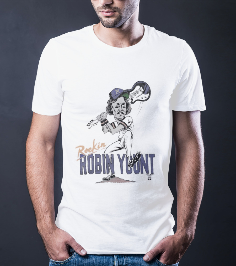 Rockin' Robin Yount Milwaukee Brewers Baseball Legend T-Shirt