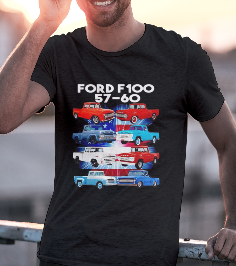 Ford F100 57 60 Classic American Pickup Truck Collection T-Shirt