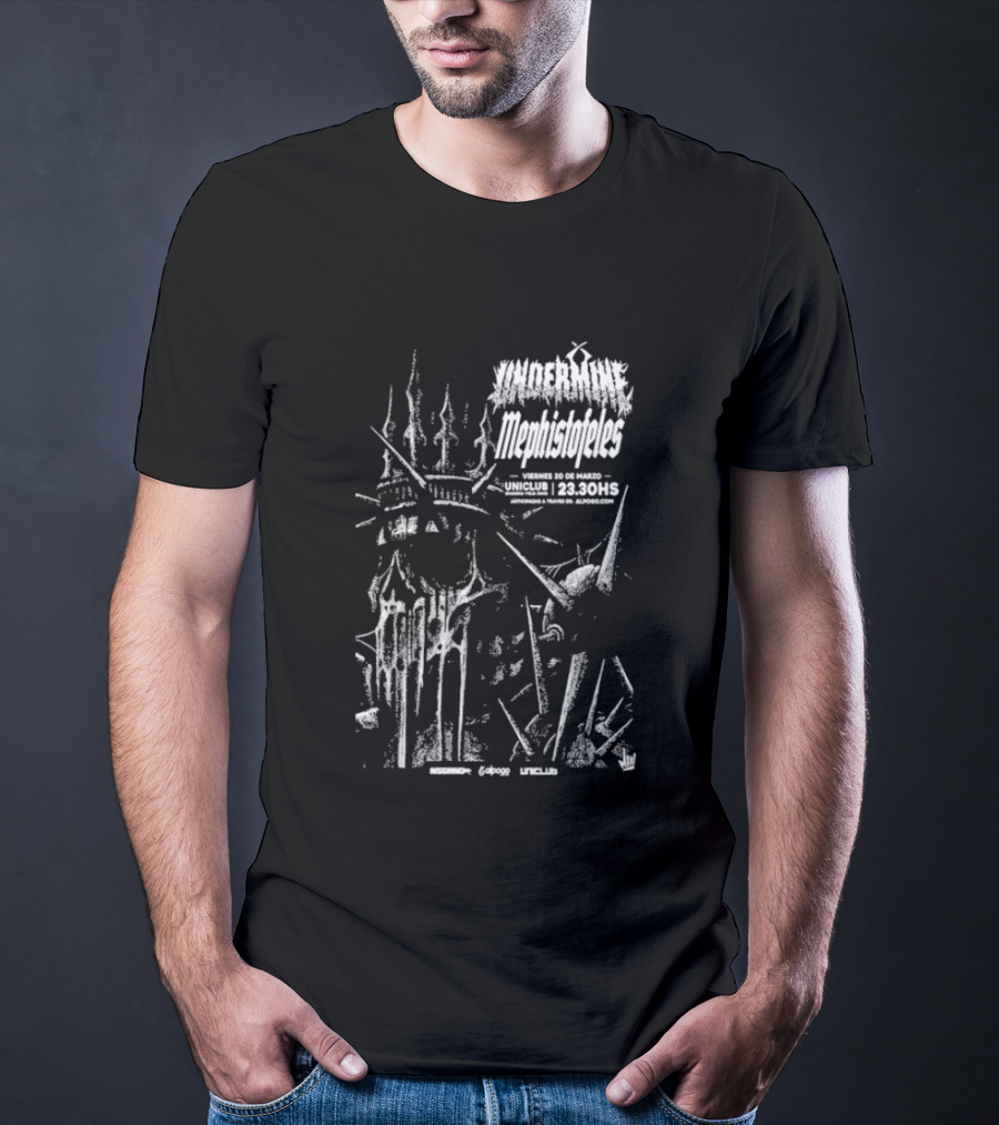 Undermine Mephistofeles Live March 20 2026 Uniclub Buenos Aires T-Shirt