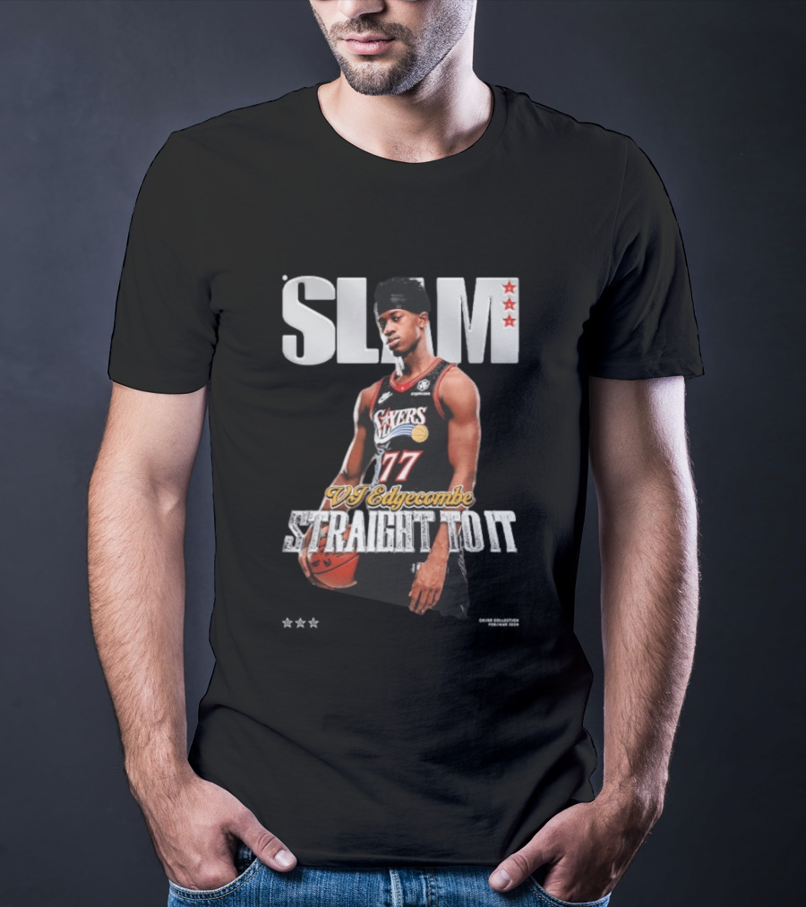 SLAM VJ Edgecombe 77 Sixers Straight To It T-Shirt