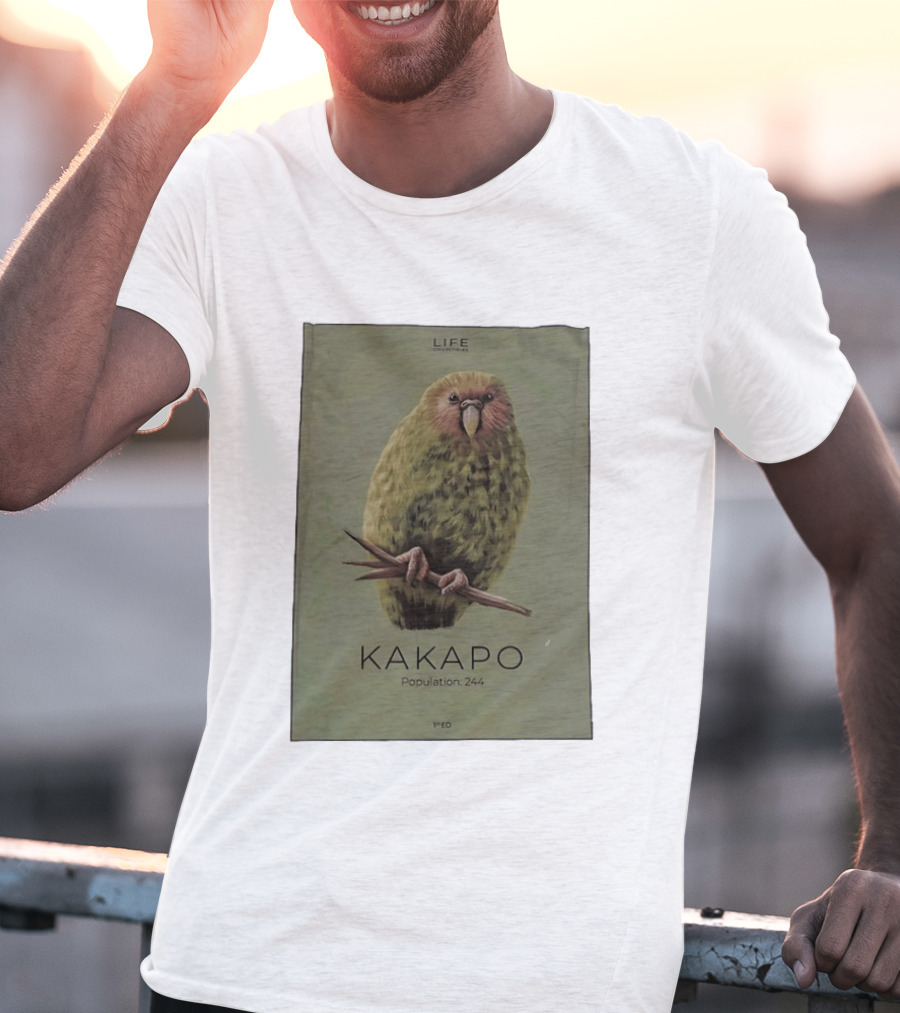 Life Conservation Kakapo Population 244 1st Edition T-Shirt
