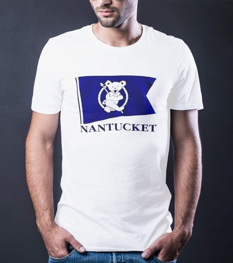 Nantucket Flag Grateful Dead Dancing Bear T-Shirt