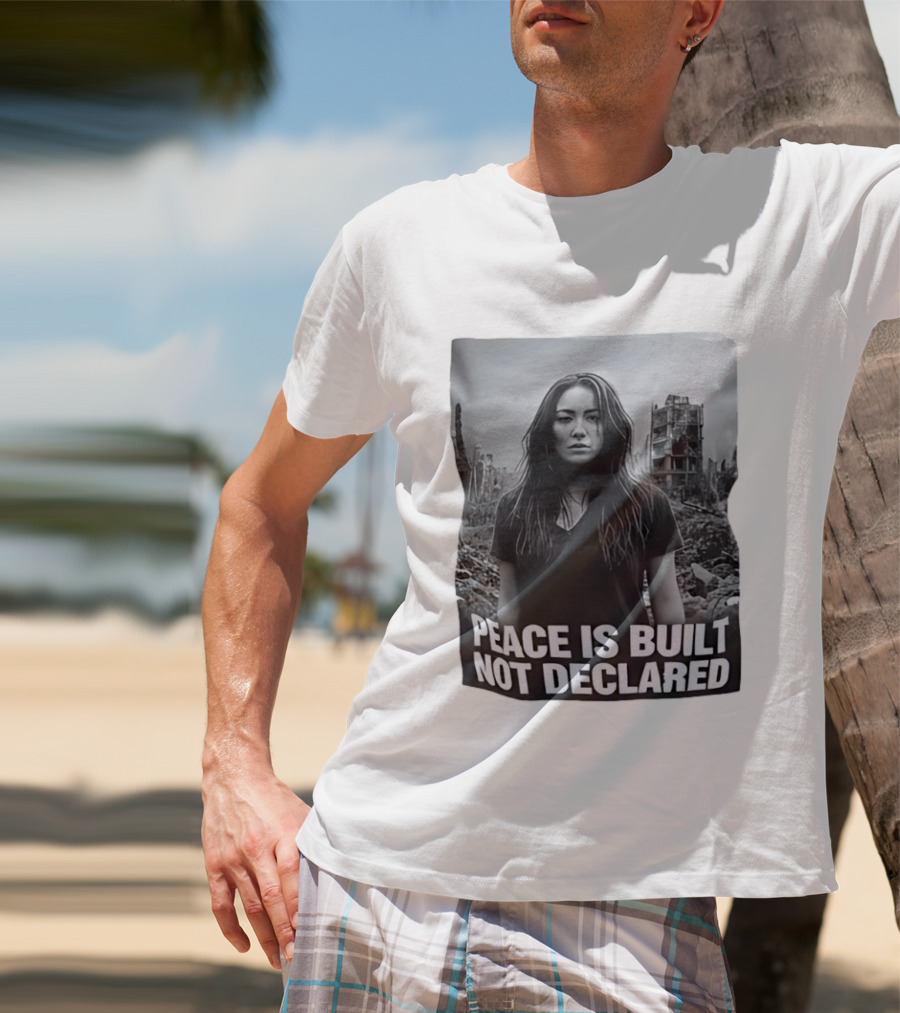 Peace Is Built Not Declared Urban Landscape T-Shirt
