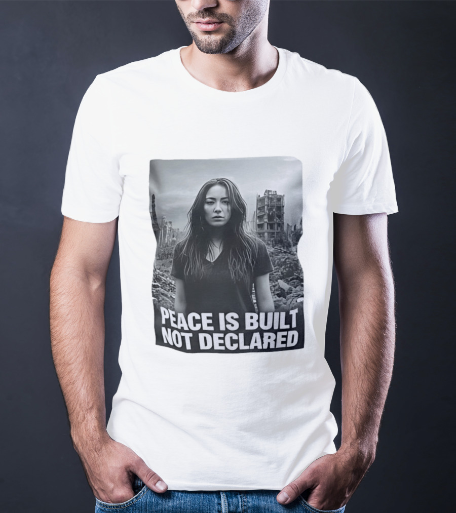Peace Is Built Not Declared Urban Landscape T-Shirt