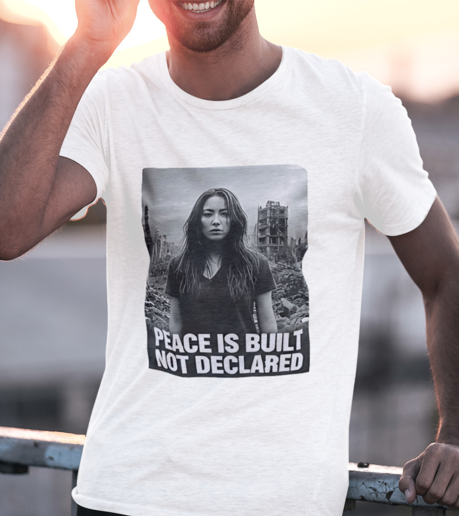Peace Is Built Not Declared Urban Landscape T-Shirt