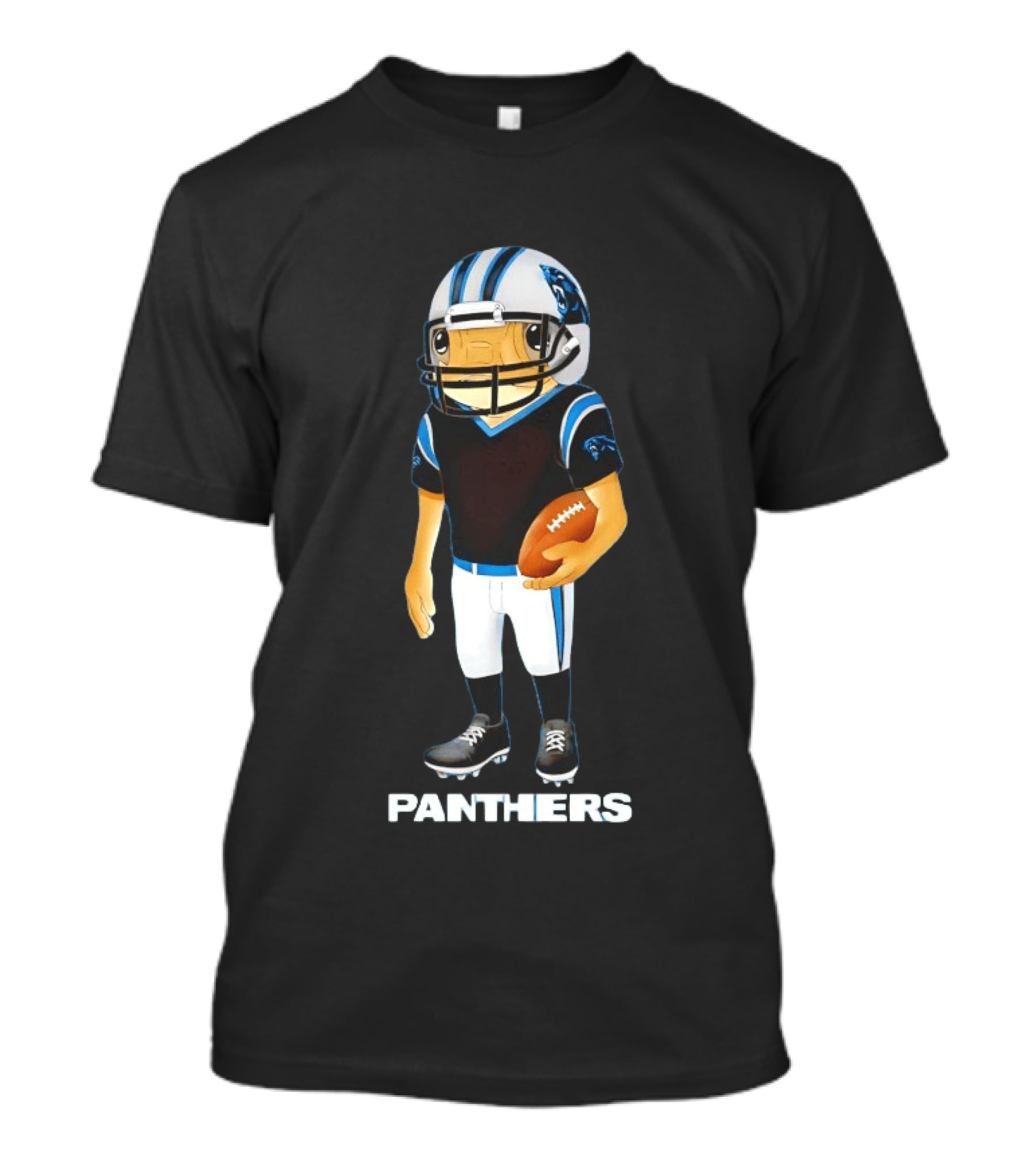 Bad Bunny Carolina Panthers Concho Football Collaboration T-Shirt