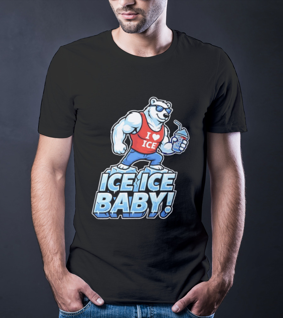 Polar Bear I Love Ice Ice Ice Baby T-Shirt