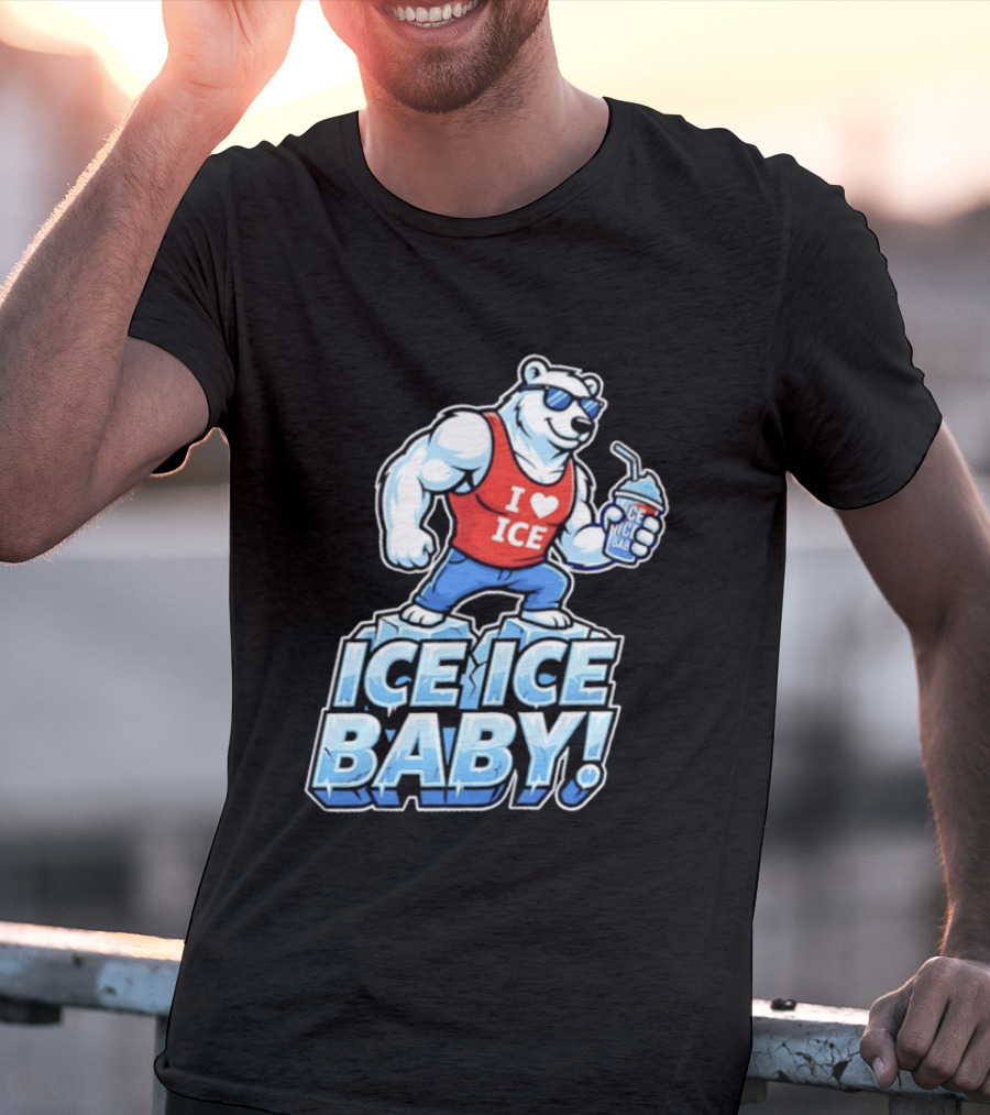 Polar Bear I Love Ice Ice Ice Baby T-Shirt