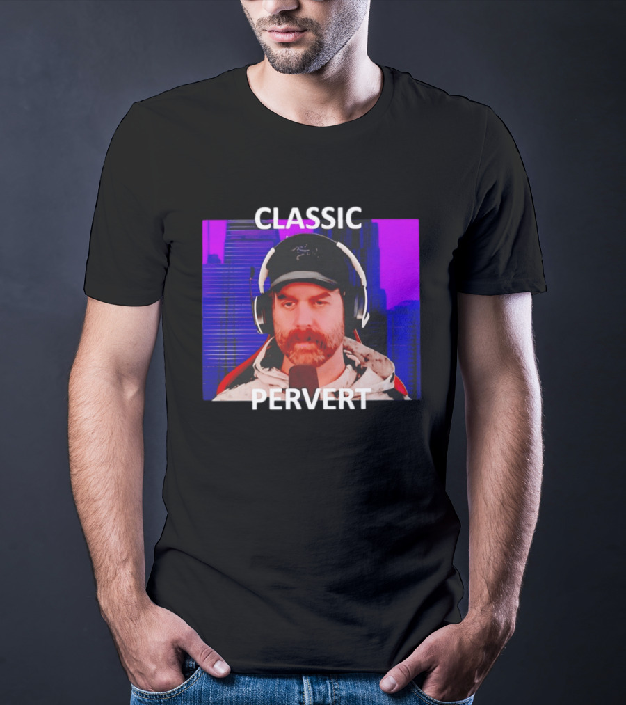 Bruce Greene Classic Pervert Headset Image T-Shirt