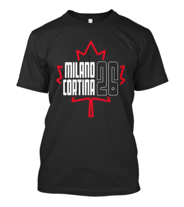 Canada Maple Leaf Milano Cortina 26 Hockey Concept T-Shirt