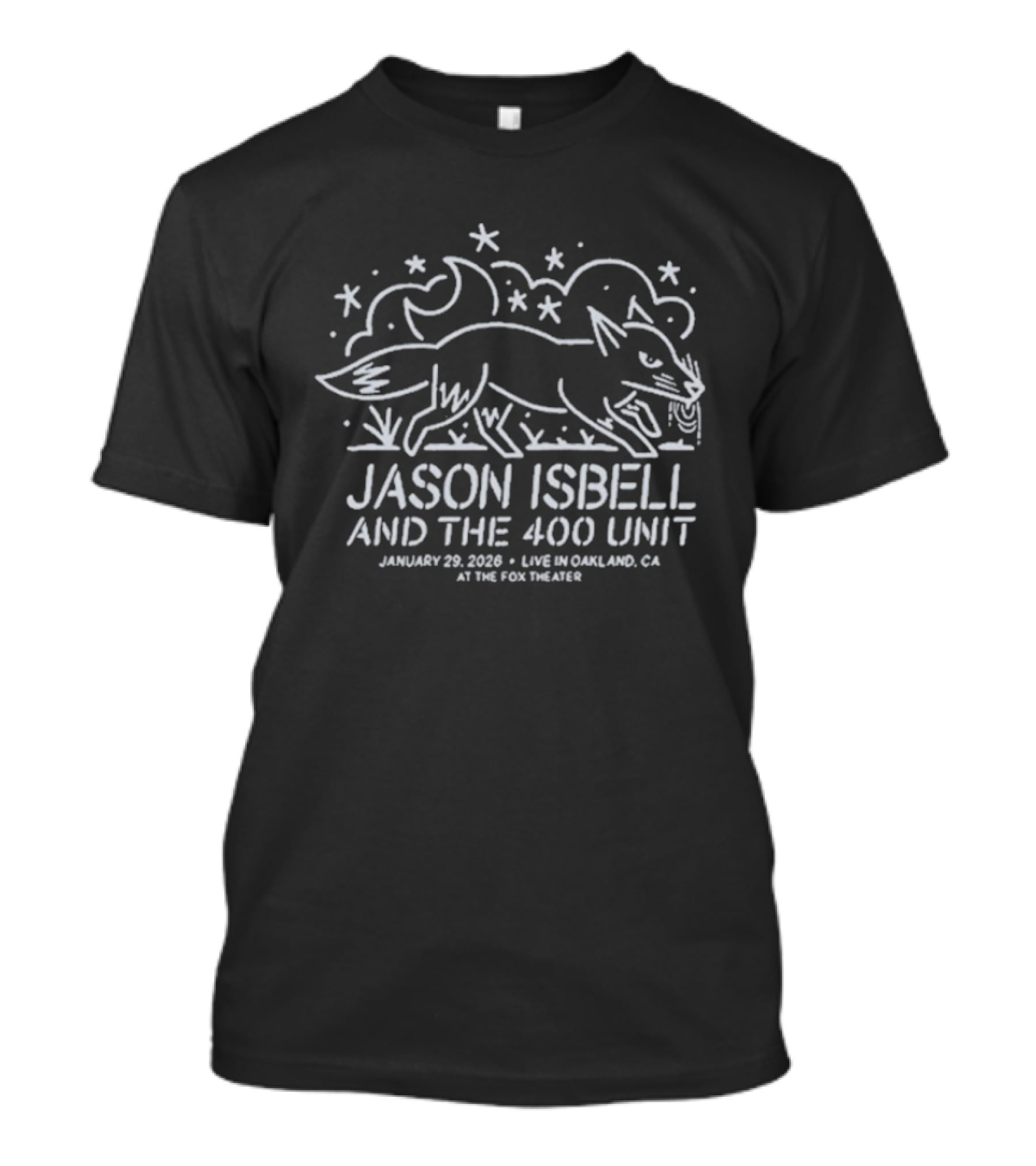 Jason Isbell And The 400 Unit Live In Oakland January 29 2026 Fox Theater T-Shirt