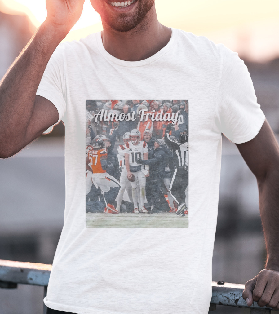 Almost Friday Snow Football Game T-Shirt