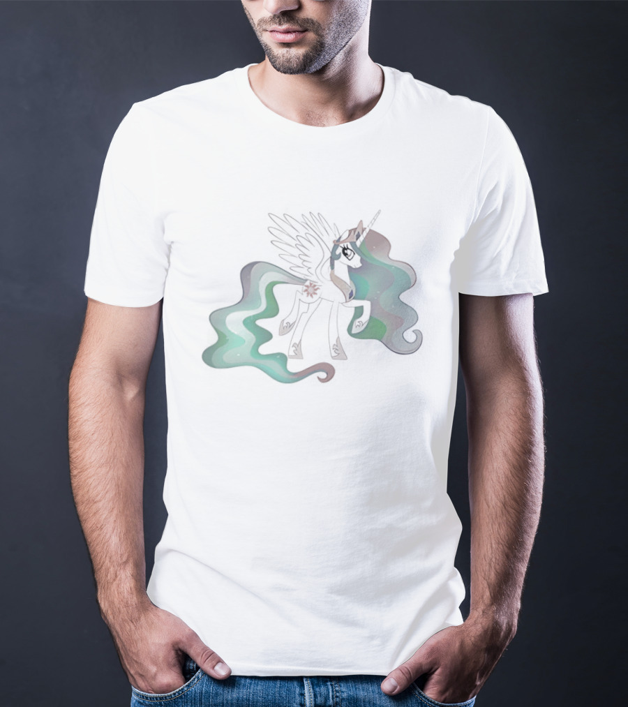 Unicorn Princess Celestia John Felix Cena Wings And Horn Fantasy Fusion T-Shirt