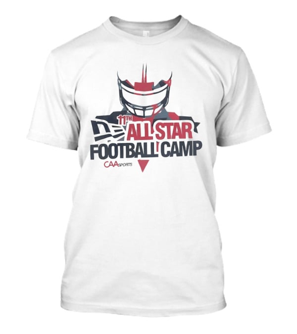 11th All Star Football Camp CAA Sports Helmet T-Shirt