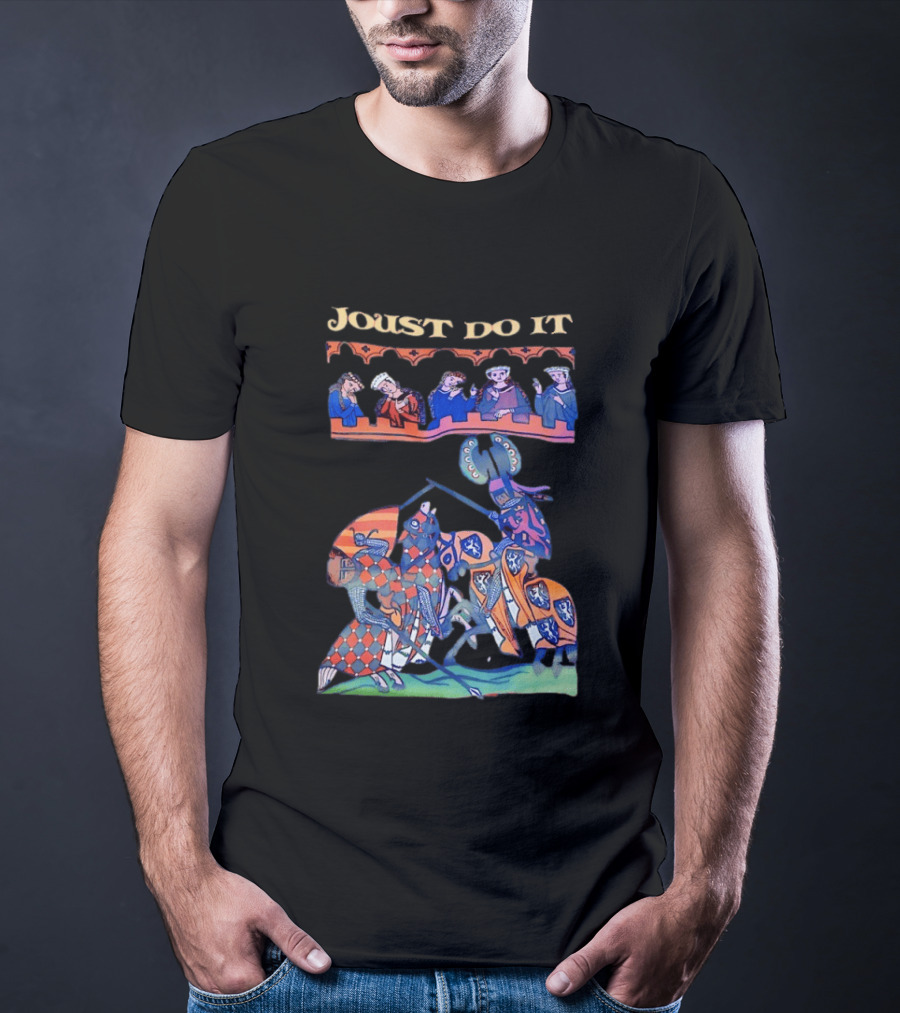 Joust Do It Medieval Knight Battle Scene T-Shirt